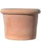 Preview: Vaso a Bugnolo Liscio – grand pot rond en terracotta originale d’Impruneta